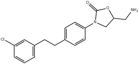 5-(aminomethyl)-3-[4-[2-(3-chlorophenyl)ethyl]phenyl]oxazolidin-2-one