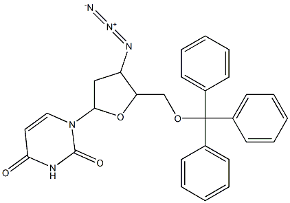 Uridine, 3'-azido-2',3'-dideoxy-5'-O-(triphenylMethyl)-