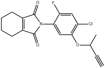 2-(5-but-3-yn-2-yloxy-4-chloro-2-fluoro-phenyl)-4,5,6,7-tetrahydroisoi ndole-1,3-dione