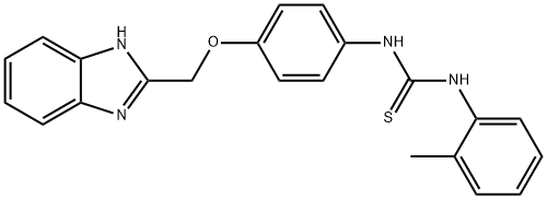 3-[4-(1H-benzoimidazol-2-ylmethoxy)phenyl]-1-(2-methylphenyl)thiourea
