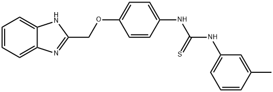 3-[4-(1H-BENZOIMIDAZOL-2-YLMETHOXY)PHENYL]-1-(3-METHYLPHENYL)THIOUREA