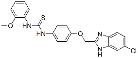 3-[4-[(5-chloro-3H-benzoimidazol-2-yl)methoxy]phenyl]-1-(2-methoxyphen yl)thiourea