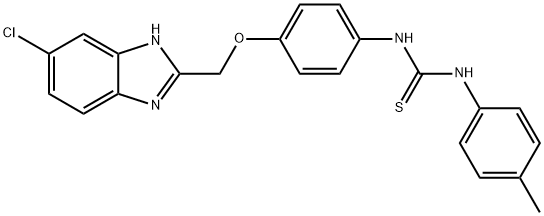 1-[4-[(5-chloro-3H-benzoimidazol-2-yl)methoxy]phenyl]-3-(4-methylpheny l)thiourea