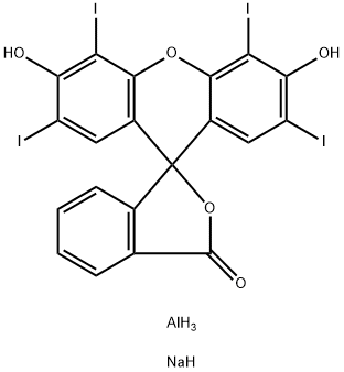 2-(3,6-dihydroxy-2,4,5,7-tetraiodoxanthen-9-yl)benzoic acid, aluminium sodium salt
