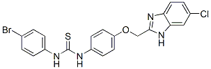 1-(4-bromophenyl)-3-[4-[(5-chloro-3H-benzoimidazol-2-yl)methoxy]phenyl ]thiourea