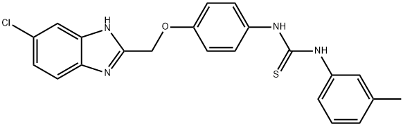 3-[4-[(5-chloro-3H-benzoimidazol-2-yl)methoxy]phenyl]-1-(3-methylpheny l)thiourea