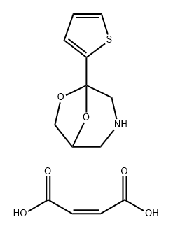 but-2-enedioic acid, 1-thiophen-2-yl-7,8-dioxa-3-azabicyclo[3.2.1]octa ne