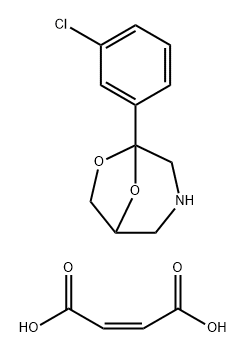 but-2-enedioic acid, 1-(3-chlorophenyl)-7,8-dioxa-3-azabicyclo[3.2.1]o ctane