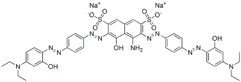disodium 4-amino-3,6-bis[[4-[[4-(diethylamino)-2-hydroxyphenyl]azo]phenyl]azo]-5-hydroxynaphthalene-2,7-disulphonate