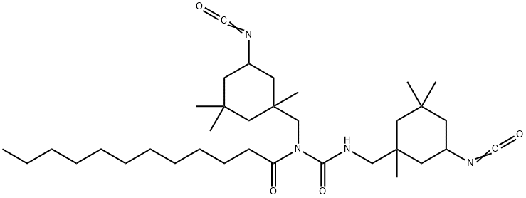 N-[(5-isocyanato-1,3,3-trimethylcyclohexyl)methyl]-N-[N-[(5-isocyanato-1,3,3-trimethylcyclohexyl)methyl]carbamoyl]lauramide