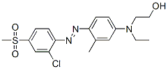 2-[[4-[[2-chloro-4-(methylsulphonyl)phenyl]azo]-3-methylphenyl]ethylamino]ethanol