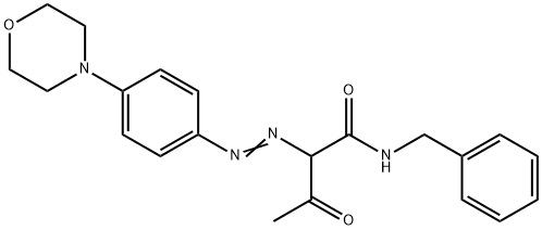 N-(benzyl)-2-[[4-(morpholino)phenyl]azo]-3-oxobutyramide