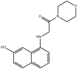 4-[[(7-hydroxy-1-naphthyl)amino]acetyl]morpholine