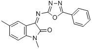 1,5-Dimethyl-3-(5-phenyl-1,3,4-oxadiazol-2-ylimino)-2-indolinone
