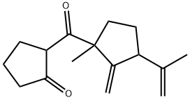 2-[[3-isopropenyl-1-methyl-2-methylenecyclopentyl]carbonyl]cyclopentan-1-one