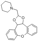 Piperidine, 1-((3a,12b-dihydrodibenzo(b,f)-1,3-dioxolo(4,5-d)oxepin-2- yl)methyl)-