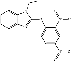 2-[(2,4-DINITROPHENYL)THIO]-1-ETHYL-1H-BENZIMIDAZOLE
