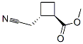Cyclobutanecarboxylic acid, 2-(cyanomethyl)-, methyl ester, trans- (9CI)