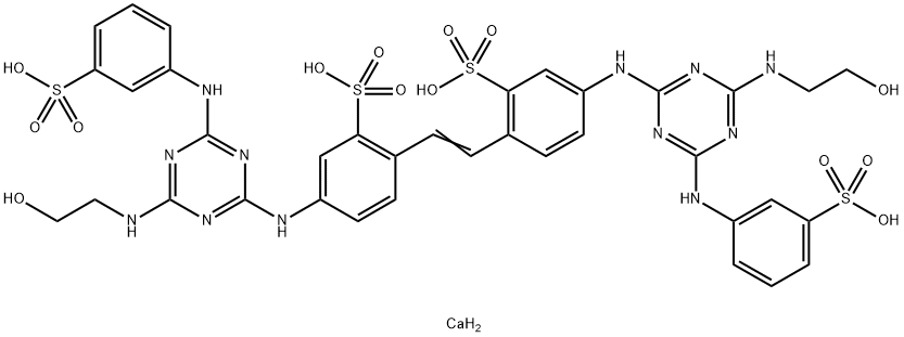 dicalcium hydrogen -4,4'-bis[[4-[(2-hydroxyethyl)amino]-6-[(3-sulphonatophenyl)amino]-1,3,5-triazin-2-yl]amino]stilbene-2,2'-disulphonate