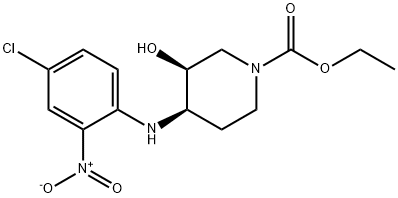 ethyl cis-4-[(4-chloro-2-nitrophenyl)amino]-3-hydroxypiperidine-1-carboxylate