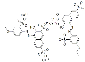 4-[(4-ethoxy-2-sulphophenyl)azo]-3-hydroxynaphthalene-2,7-disulphonic acid, calcium salt