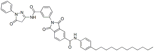 2-[3-[[(4,5-dihydro-5-oxo-1-phenyl-1H-pyrazol-3-yl)amino]carbonyl]phenyl]-N-(4-dodecylphenyl)-2,3-dihydro-1,3-dioxo-1H-isoindole-5-carboxamide