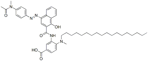 3-[[[4-[[4-(acetylmethylamino)phenyl]azo]-1-hydroxy-2-naphthyl]carbonyl]amino]-4-(methyloctadecylamino)benzoic acid
