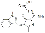 4,5-dihydro-4-(1H-indol-3-ylmethylene)-3-methyl-5-oxo-1H-pyrazole-1-carboxamidine monoacetate