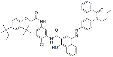 4-[[4-(benzoylbutylamino)phenyl]azo]-N-[5-[[[2,4-bis(1,1-dimethylpropyl)phenoxy]acetyl]amino]-2-chlorophenyl]-1-hydroxynaphthalene-2-carboxamide