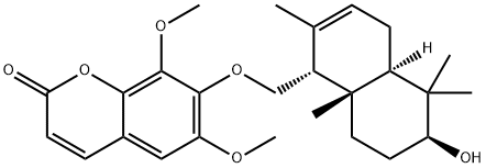 7-[[(1R)-(1,4,4aα,5,6,7,8,8a-Octahydro-6β-hydroxy-2,5,5,8aβ-tetramethylnaphthalen)-1α-yl]methoxy]-6,8-dimethoxy-2H-1-benzopyran-2-one