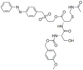 2-[[4-(phenylazo)benzyl]sulphonyl]ethyl S-(acetamidomethyl)-N-[N-[(4-methoxybenzyloxy)carbonyl]-L-seryl]-L-cysteinate