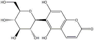 (+)-6-β-D-Glucopyranosyl-5,7-dihydroxy-2H-1-benzopyran-2-one