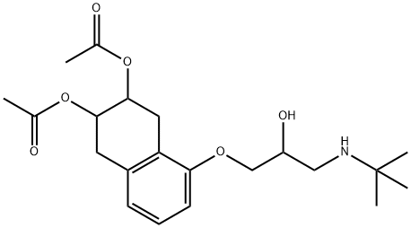 2,3-Naphthalenediol, 5-(3-((1,1-dimethylethyl)amino)-2-hydroxypropoxy) -1,2,3,4-tetrahydro-, 2,3-diacetate