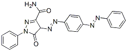 4,5-dihydro-5-oxo-1-phenyl-4-[[4-(phenylazo)phenyl]azo]-1H-pyrazole-3-carboxamide
