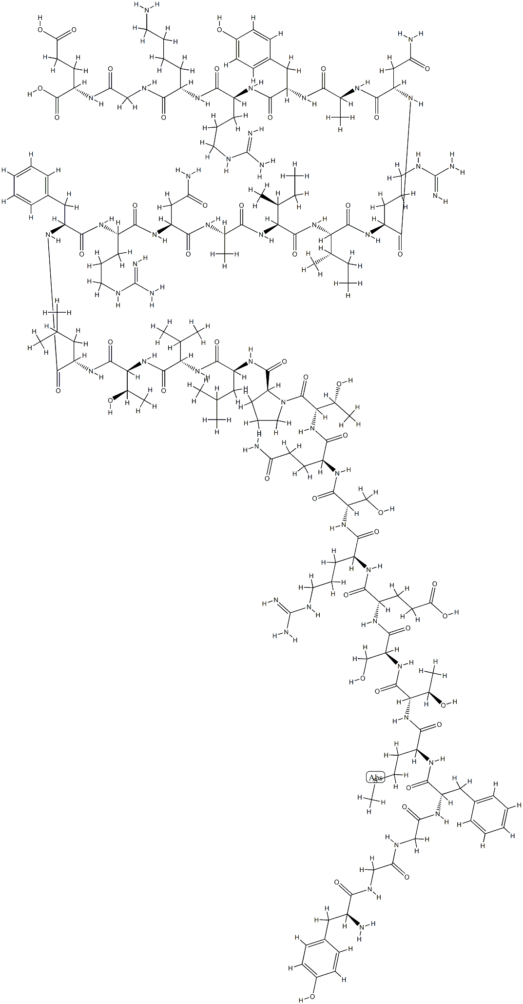 beta-endorphin, Arg(9,19,24,28,29)-