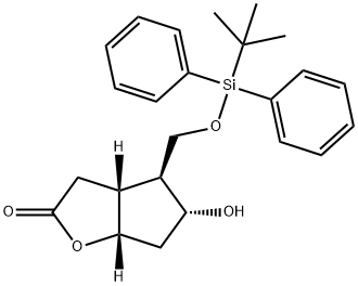 (3aR,4S,5R,6aS)-4-(tert-Butyldiphenylsilyloxy)methyl-5-hydroxy-hexahydro-2H-cyclopenta[b]furan-2-one