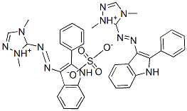 bis[1,4-dimethyl-5-[(2-phenyl-1H-indol-3-yl)azo]-1H-1,2,4-triazolium] sulphate