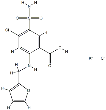 potassium 4-chloro-2-(2-furylmethylamino)-5-sulfamoyl-benzoic acid chl oride