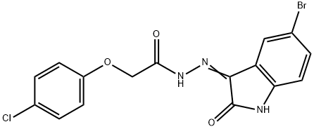 (E)-N-(5-bromo-2-oxoindolin-3-ylidene)-2-(4-chlorophenoxy)acetohydrazide