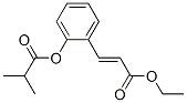 ethyl 3-[2-(2-methyl-1-oxopropoxy)phenyl]acrylate