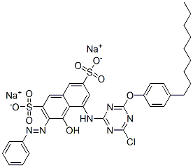 disodium 5-[[4-chloro-6-(4-nonylphenoxy)-1,3,5-triazin-2-yl]amino]-4-hydroxy-3-(phenylazo)naphthalene-2,7-disulphonate