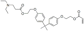 2-[4-[1-methyl-1-[4-[2-[(1-oxoallyl)oxy]ethoxy]phenyl]ethyl]phenoxy]ethyl N,N-diethyl-beta-alaninate