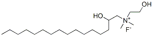 (2-hydroxyethyl)(2-hydroxyhexadecyl)dimethylammonium fluoride
