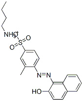 4-[(2-羟基-1-萘基)偶氮]-3-甲基苯磺酸与1-丁胺的化合物