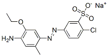 sodium 5-[(4-amino-5-ethoxy-o-tolyl)azo]-2-chlorobenzenesulphonate