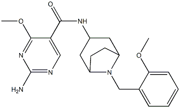 2-amino-4-methoxy-N-[8-[(2-methoxyphenyl)methyl]-8-azabicyclo[3.2.1]oc t-3-yl]pyrimidine-5-carboxamide