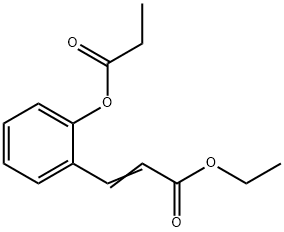 ethyl 3-[2-(1-oxopropoxy)phenyl]acrylate