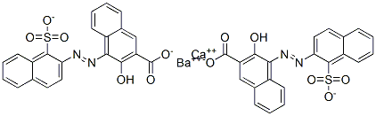 3-hydroxy-4-[(1-sulpho-2-naphthyl)azo]-2-naphthoic acid, barium calcium salt