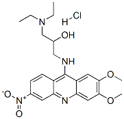 1-(diethylamino)-3-[(2,3-dimethoxy-6-nitroacridin-9-yl)amino]propan-2-ol monohydrochloride