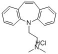 (beta-Dimethylaminoethyl)-5 dibenzo(b,f) 5H azepine chlorhydrate [Fren ch]
